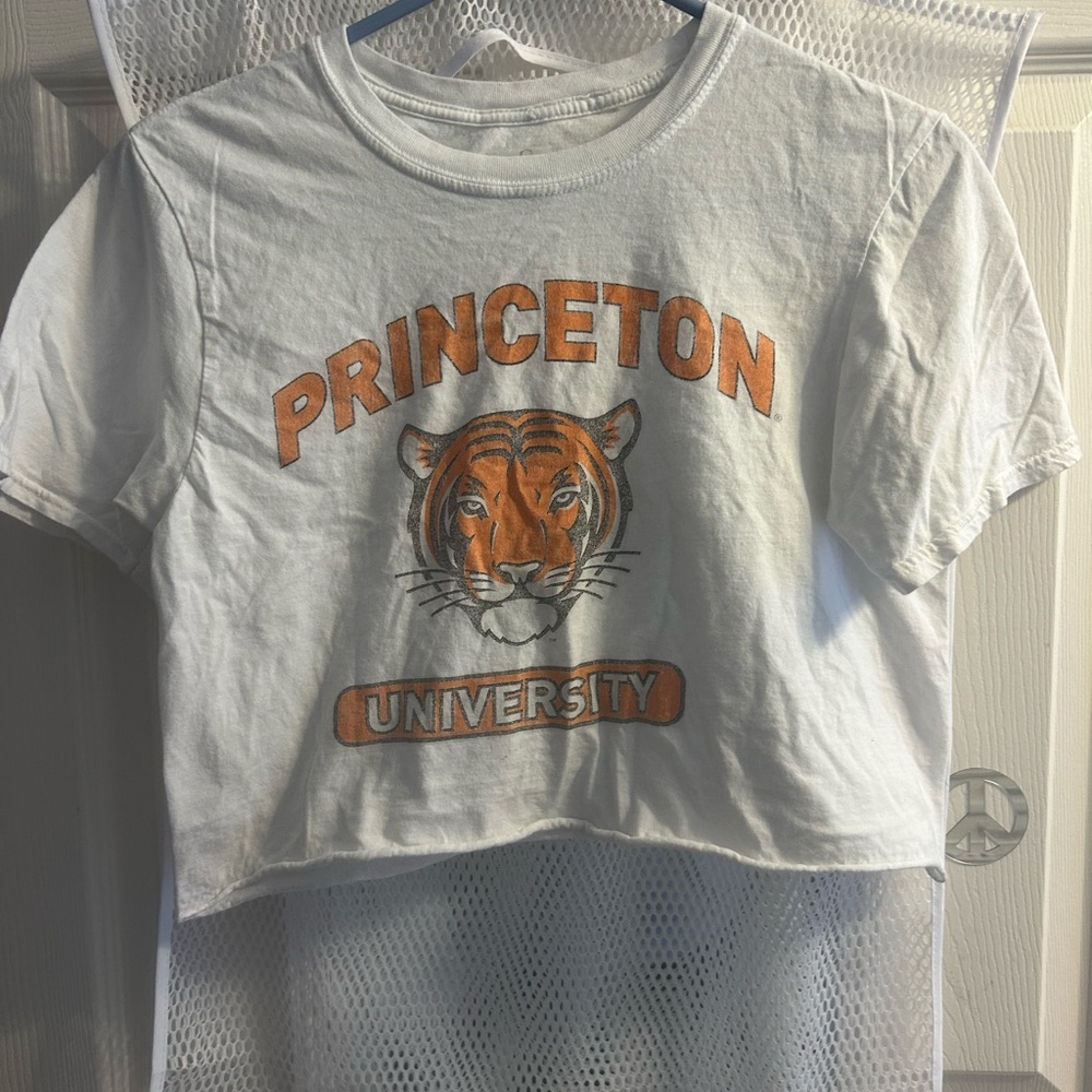 Princeton University women’s White T-Shirt cropped